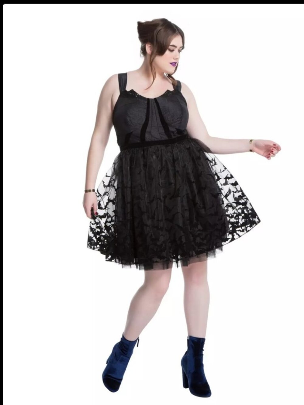 DC Comics Black Batman Mini Dress Sz 18